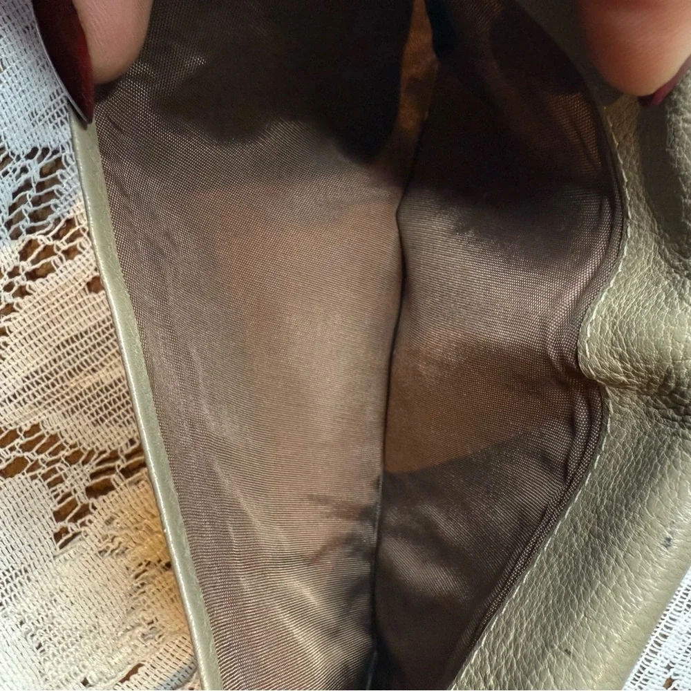 Dior Vintage Beige Leather Wallet